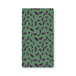 Little Purple Eggplant Pattern Print Baby Crib Sheet