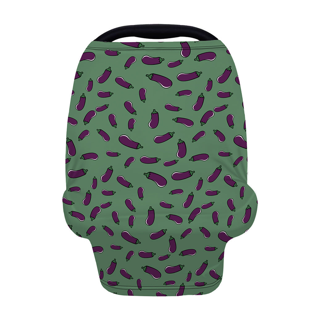 Little Purple Eggplant Pattern Print Baby Seat Cover