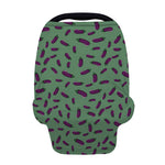 Little Purple Eggplant Pattern Print Baby Seat Cover