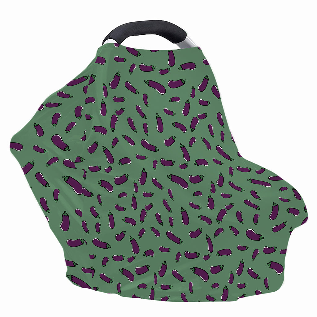 Little Purple Eggplant Pattern Print Baby Seat Cover