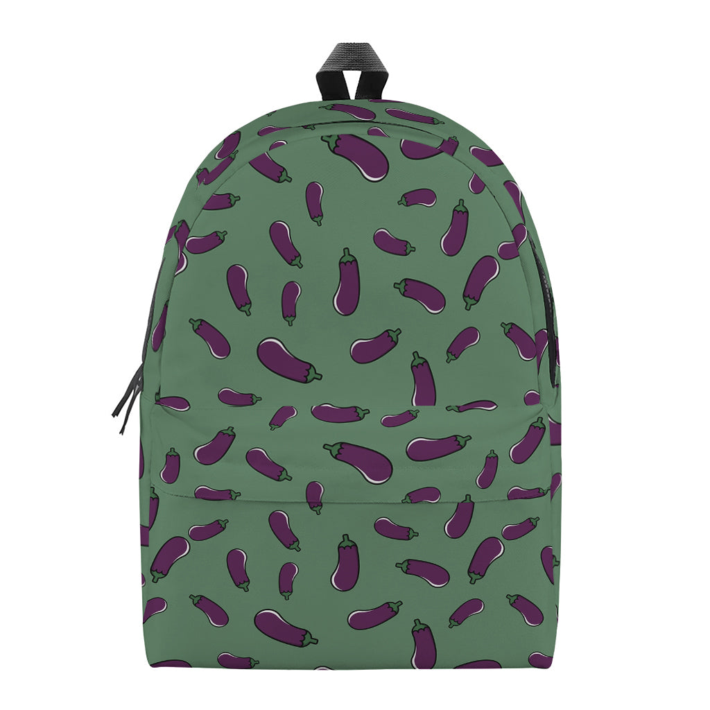 Little Purple Eggplant Pattern Print Backpack