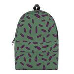Little Purple Eggplant Pattern Print Backpack