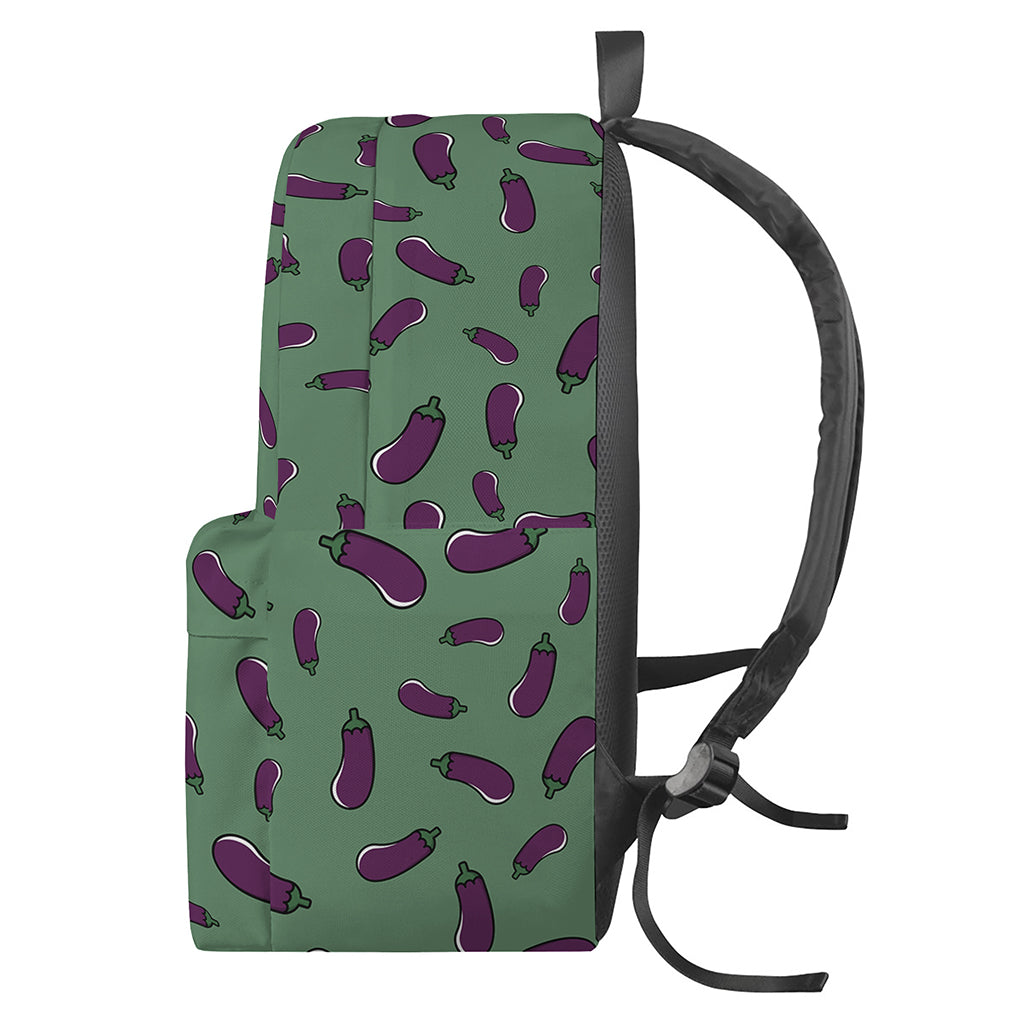Little Purple Eggplant Pattern Print Backpack