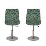 Little Purple Eggplant Pattern Print Bar Stool Covers