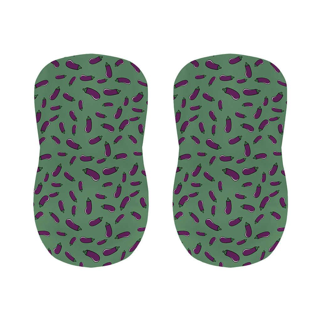 Little Purple Eggplant Pattern Print Bar Stool Covers