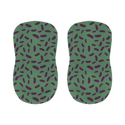 Little Purple Eggplant Pattern Print Bar Stool Covers