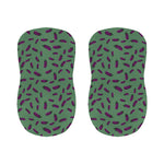Little Purple Eggplant Pattern Print Bar Stool Covers
