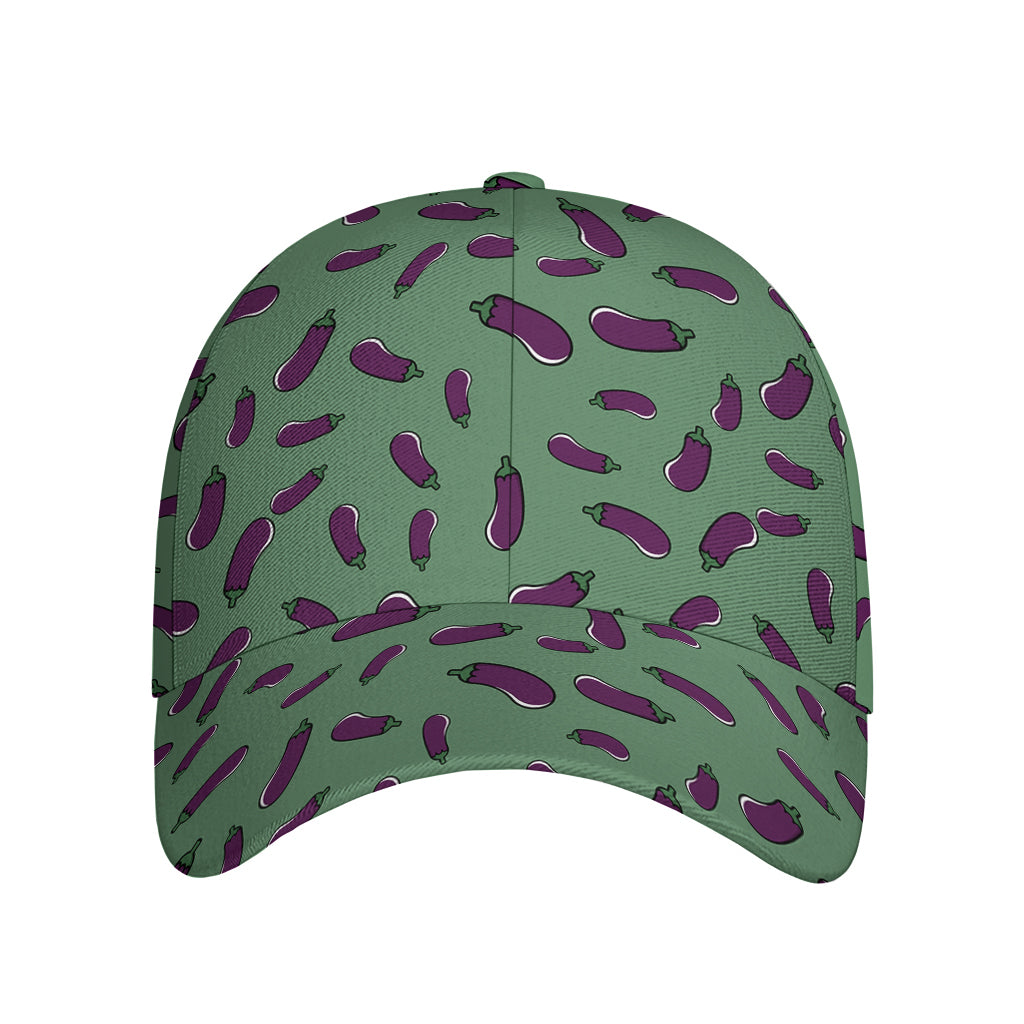 Little Purple Eggplant Pattern Print Baseball Cap