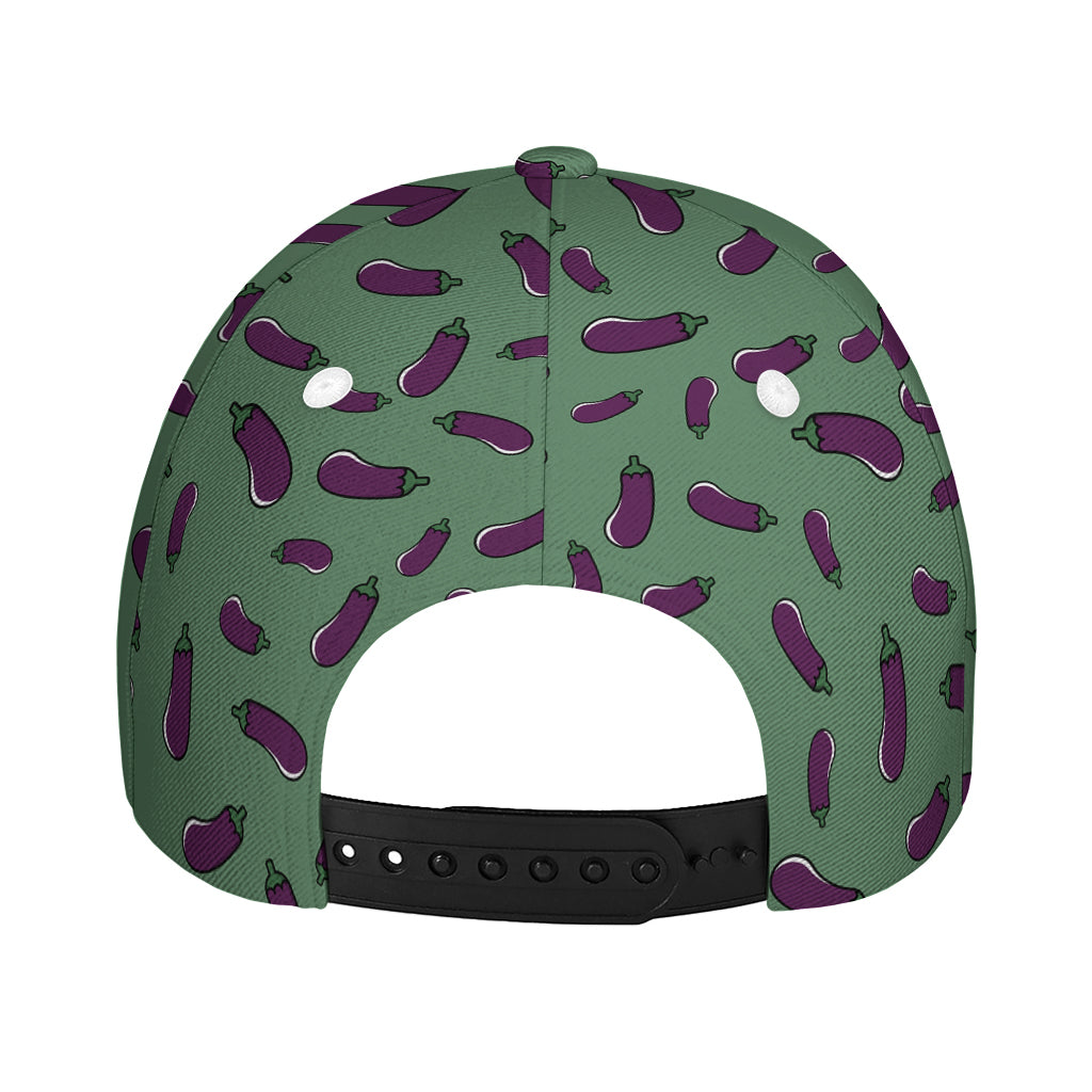 Little Purple Eggplant Pattern Print Baseball Cap