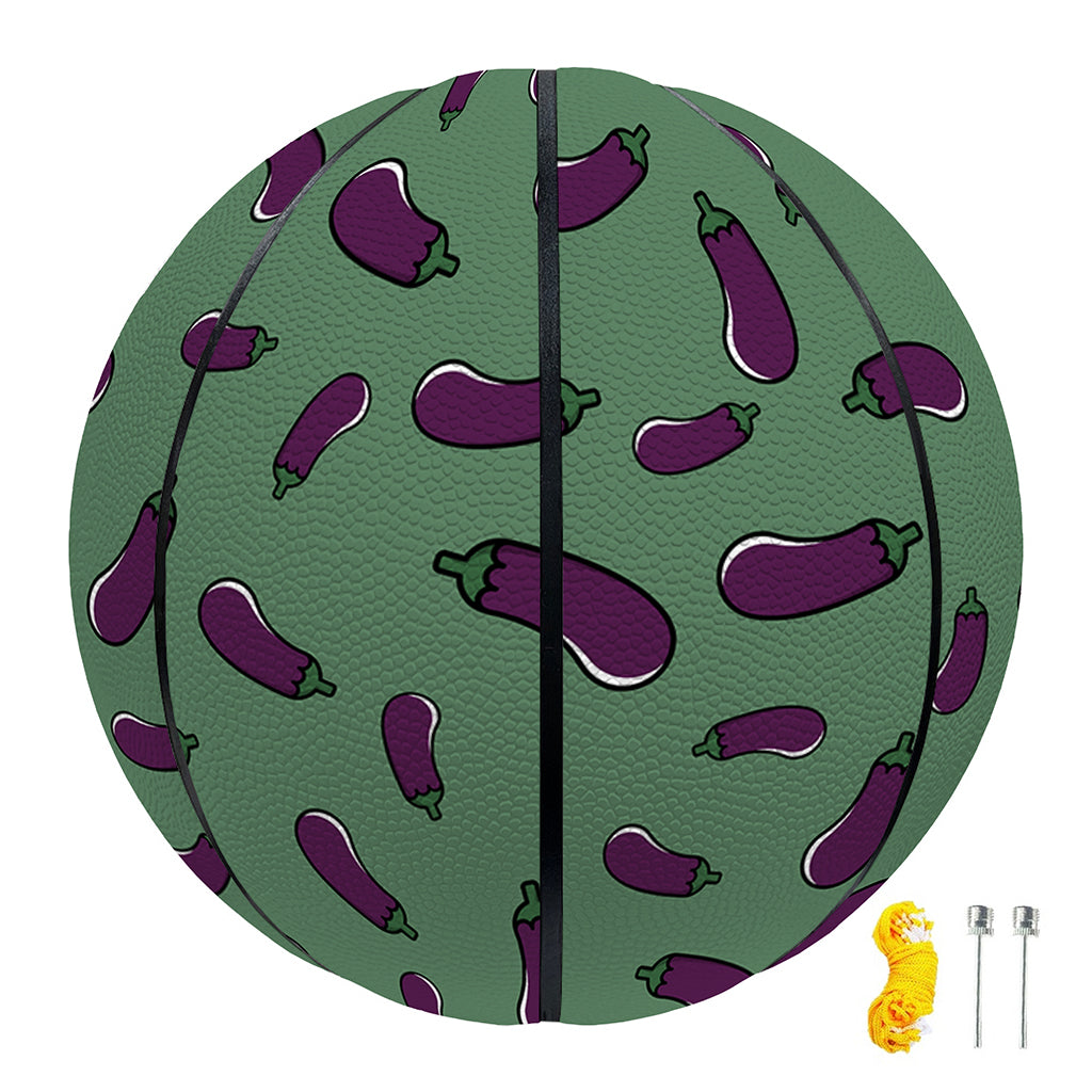 Little Purple Eggplant Pattern Print Basketball