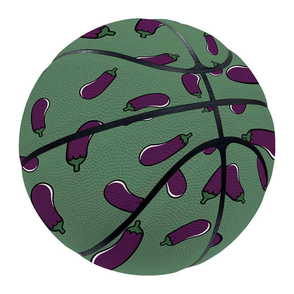 Little Purple Eggplant Pattern Print Basketball