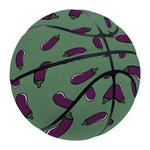 Little Purple Eggplant Pattern Print Basketball