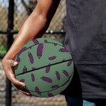 Little Purple Eggplant Pattern Print Basketball