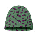 Little Purple Eggplant Pattern Print Beanie