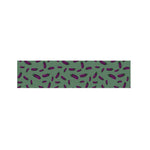 Little Purple Eggplant Pattern Print Bed Runner