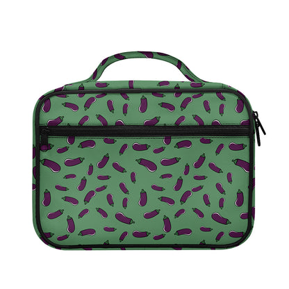 Little Purple Eggplant Pattern Print Briefcase Bible Bag