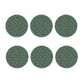 Little Purple Eggplant Pattern Print Coaster Set