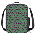 Little Purple Eggplant Pattern Print Crossbody Lunch Bag