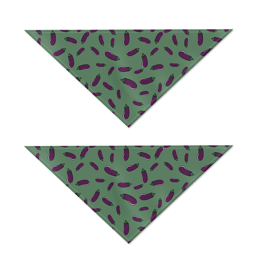 Little Purple Eggplant Pattern Print Dog Bandana
