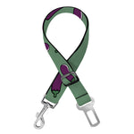 Little Purple Eggplant Pattern Print Dog Seat Belt