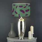 Little Purple Eggplant Pattern Print Drum Lamp Shade