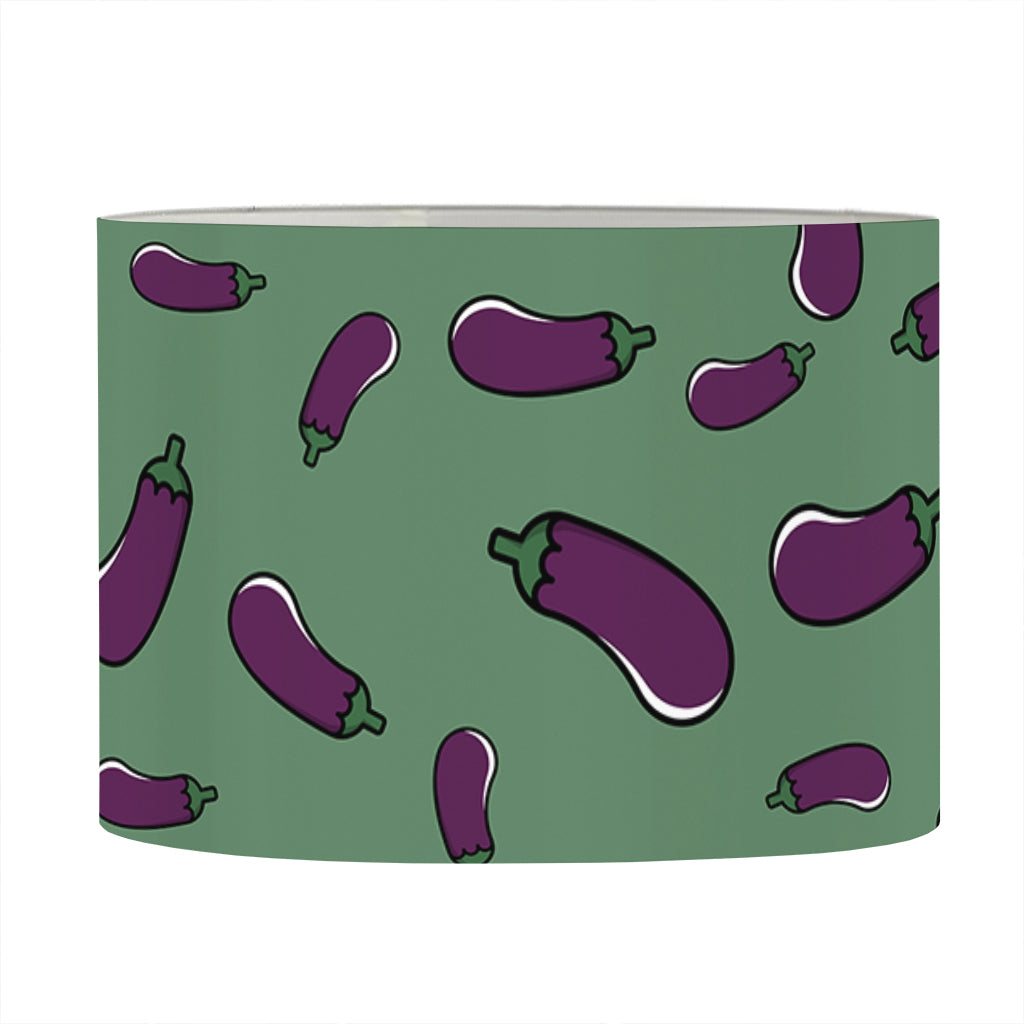 Little Purple Eggplant Pattern Print Drum Lamp Shade