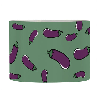 Little Purple Eggplant Pattern Print Drum Lamp Shade