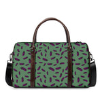 Little Purple Eggplant Pattern Print Duffle Bag