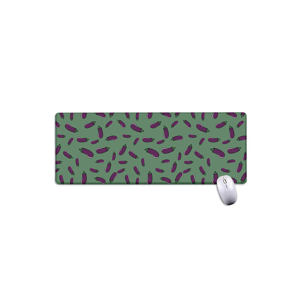 Little Purple Eggplant Pattern Print Extended Mouse Pad