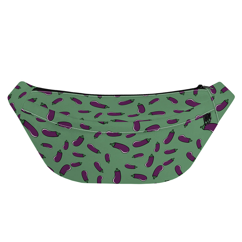 Little Purple Eggplant Pattern Print Fanny Pack