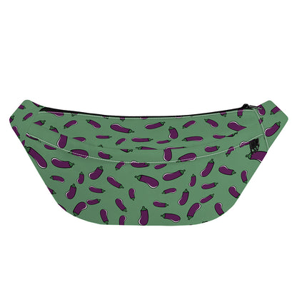 Little Purple Eggplant Pattern Print Fanny Pack