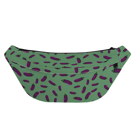 Little Purple Eggplant Pattern Print Fanny Pack
