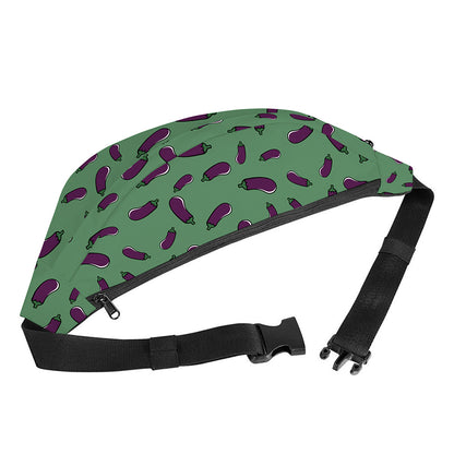 Little Purple Eggplant Pattern Print Fanny Pack