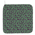 Little Purple Eggplant Pattern Print Hand Towel