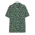Little Purple Eggplant Pattern Print Hawaiian Shirt
