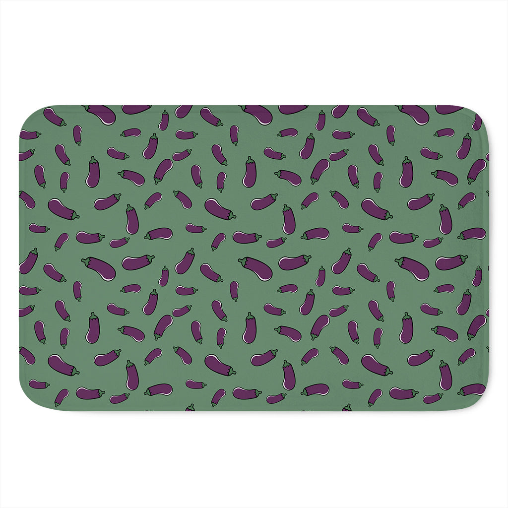 Little Purple Eggplant Pattern Print Indoor Door Mat