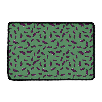 Little Purple Eggplant Pattern Print Kitchen Mat
