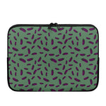 Little Purple Eggplant Pattern Print Laptop Sleeve