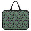 Little Purple Eggplant Pattern Print Laptop Sleeve With Handle