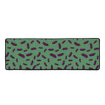 Little Purple Eggplant Pattern Print Long Kitchen Mat