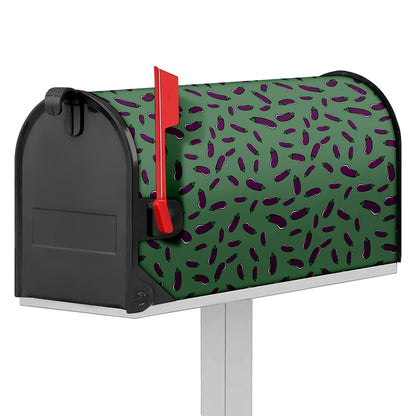 Little Purple Eggplant Pattern Print Mailbox Cover