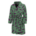 Little Purple Eggplant Pattern Print Men's Bathrobe