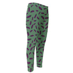 Little Purple Eggplant Pattern Print Men's Compression Pants