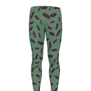 Little Purple Eggplant Pattern Print Men's leggings