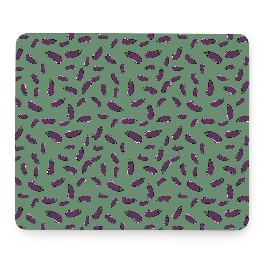 Little Purple Eggplant Pattern Print Mouse Pad