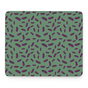 Little Purple Eggplant Pattern Print Mouse Pad