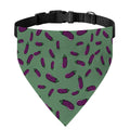 Little Purple Eggplant Pattern Print Over The Collar Dog Bandana