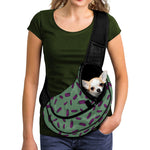Little Purple Eggplant Pattern Print Pet Sling Carrier