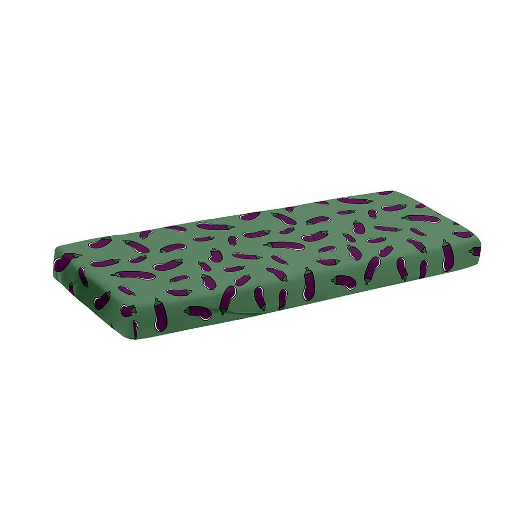 Little Purple Eggplant Pattern Print Piano Keyboard Cover