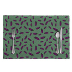 Little Purple Eggplant Pattern Print Placemat